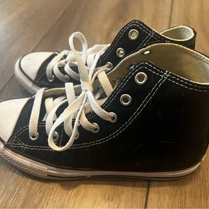 Kids Black High-Top Sneakers